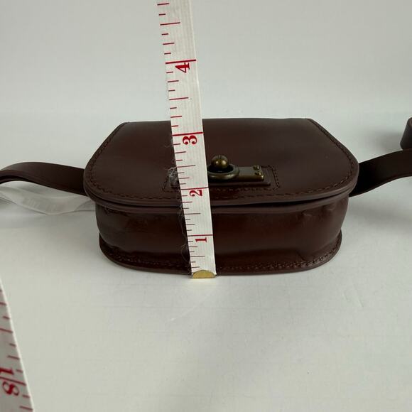 Frye Women’s Leather Belt Bag Dark Brown Small Medium Waist Pack - Picture 7 of 11